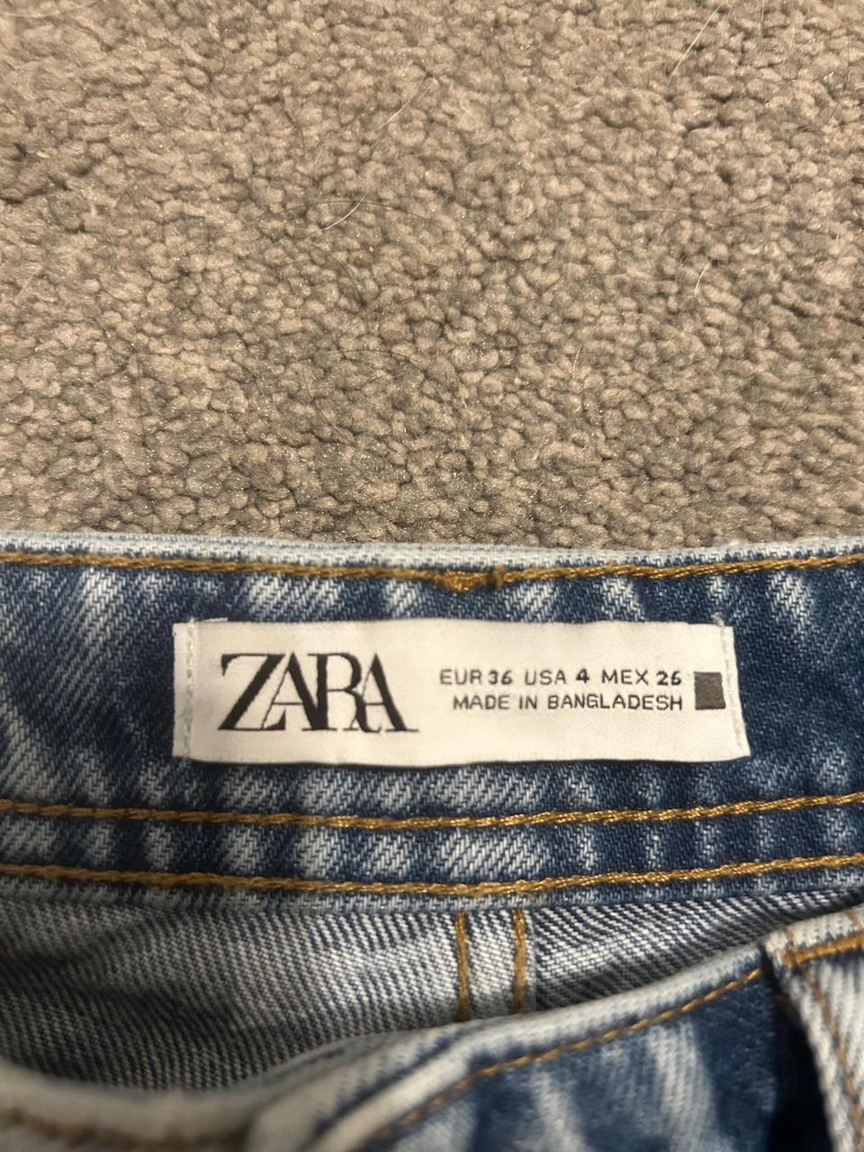 Jeans These white wash ZARA jeans are in perfect... - Depop