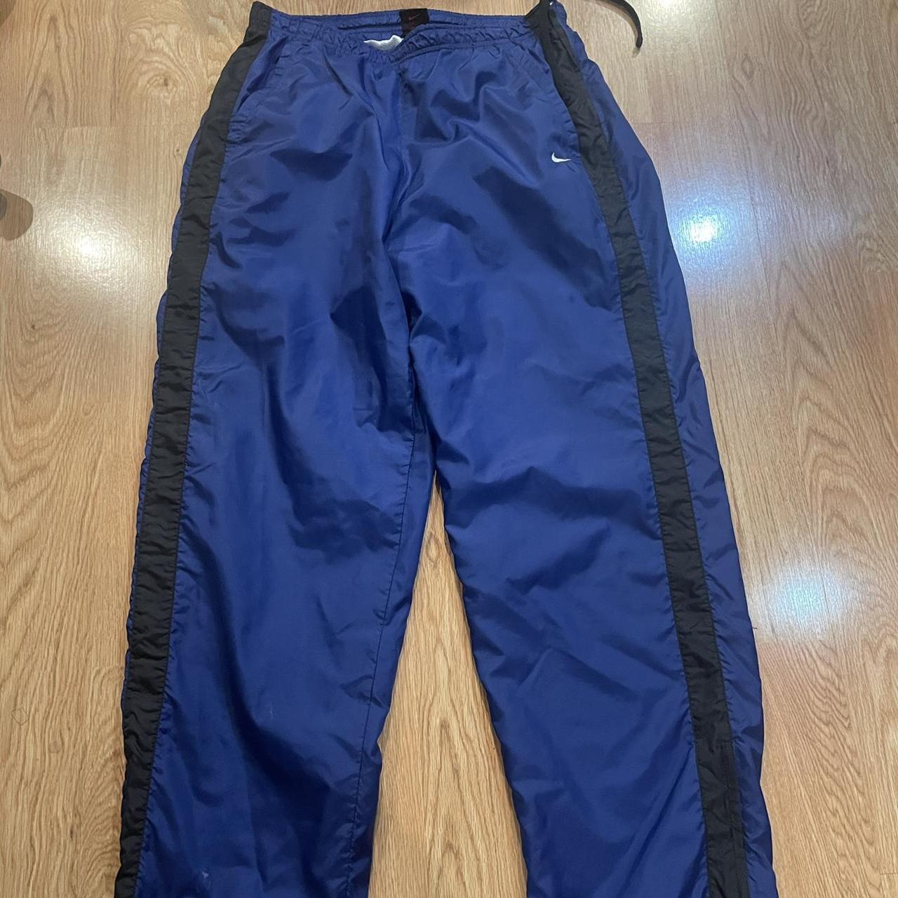 Nike vintage track pants Good condition flaws in... - Depop