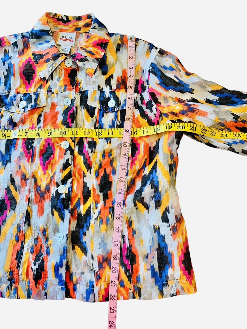 Ruby Rd. Women's Shacket Jacket - Multi/Orange - … - image 6