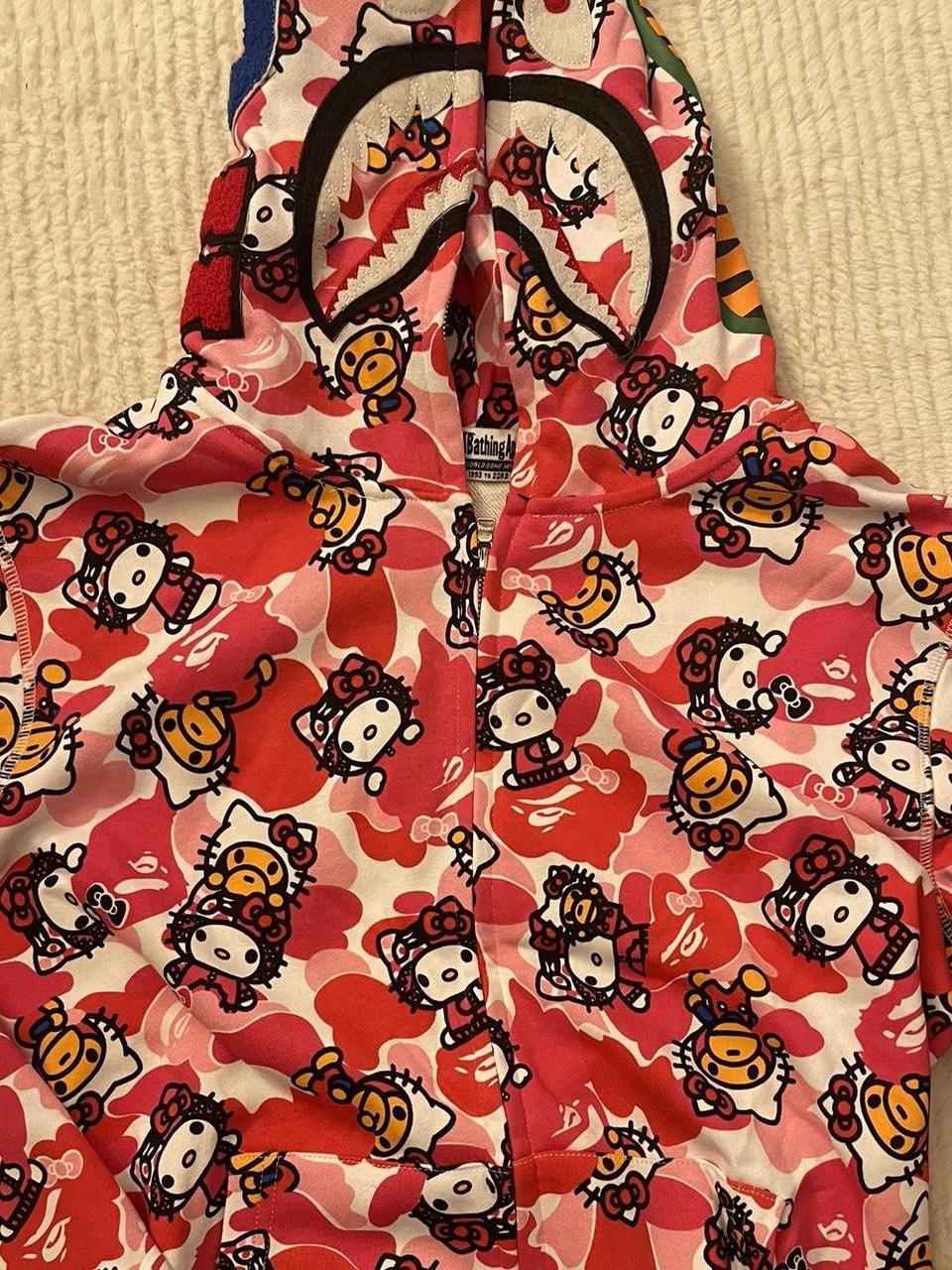 Bape x HelloKitty hoodie rare Brand new just been... - Depop