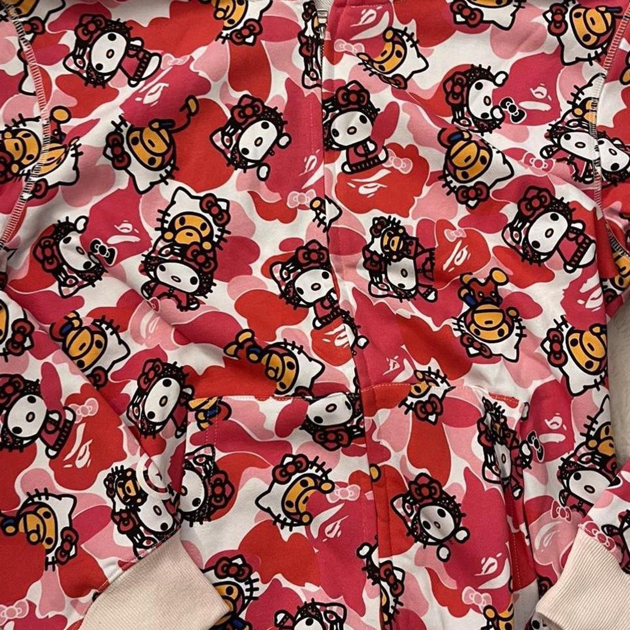 Bape x HelloKitty hoodie rare Brand new just been... - Depop