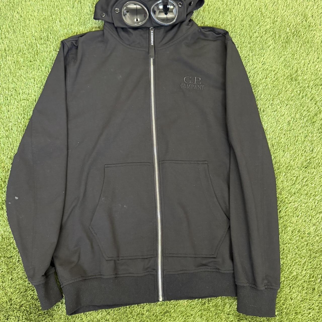 CP Company black hoodie with goggle hood #CPCompany Depop