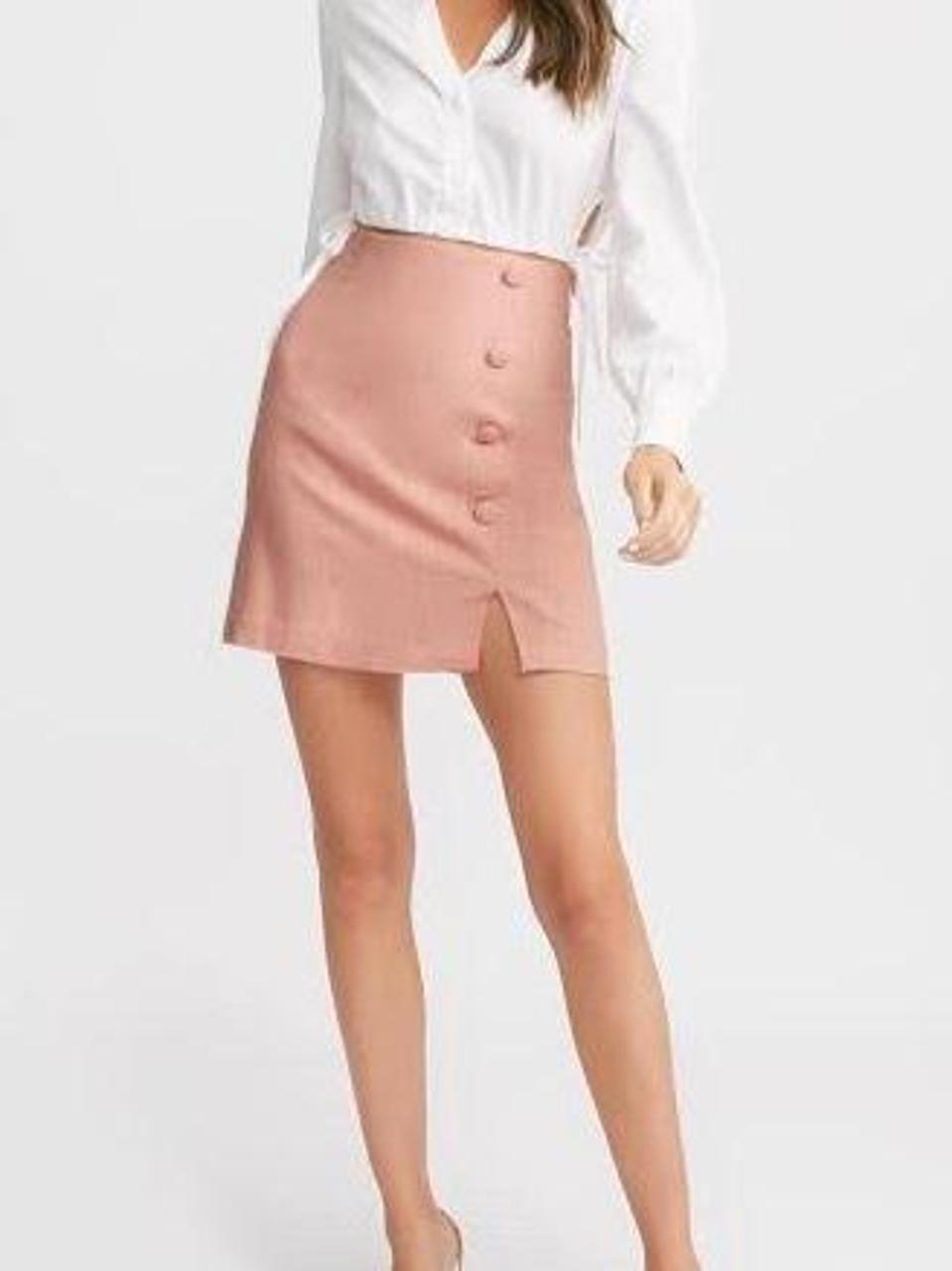 Kookai Kiki Button Skirt Size 34 Depop