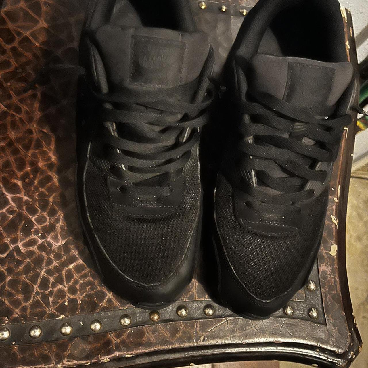 Nike air max 90 all black only worn a couple times - Depop