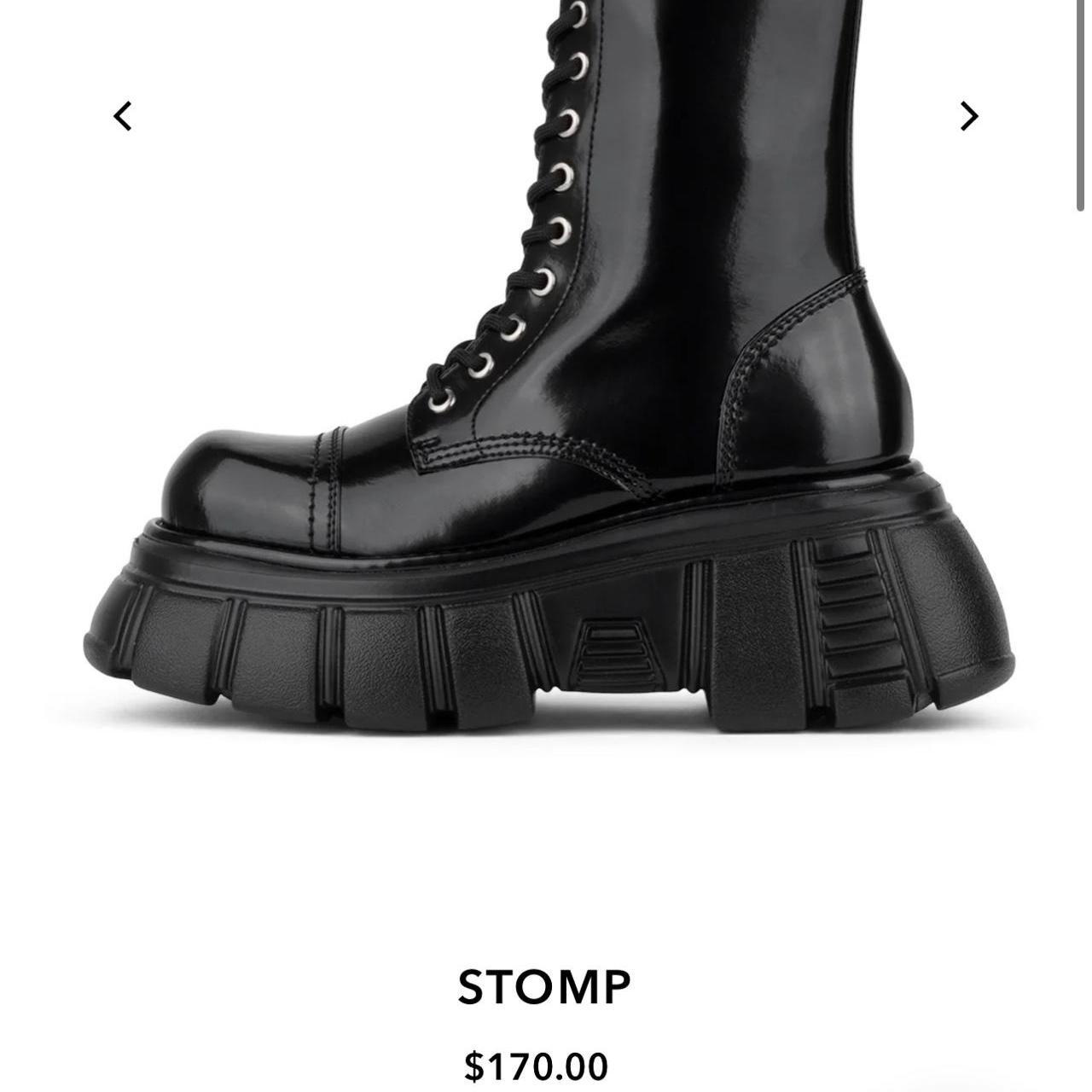 Chunky Platform Jeffrey Campbell Stomp Ankle Boots Jeffrey