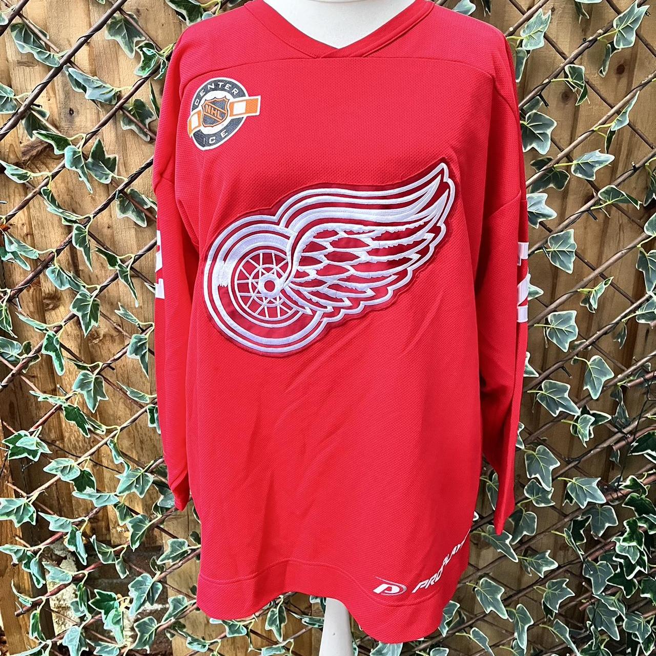 NHL Center Ice Pro Player Detroit Red Wings Jersey... Depop