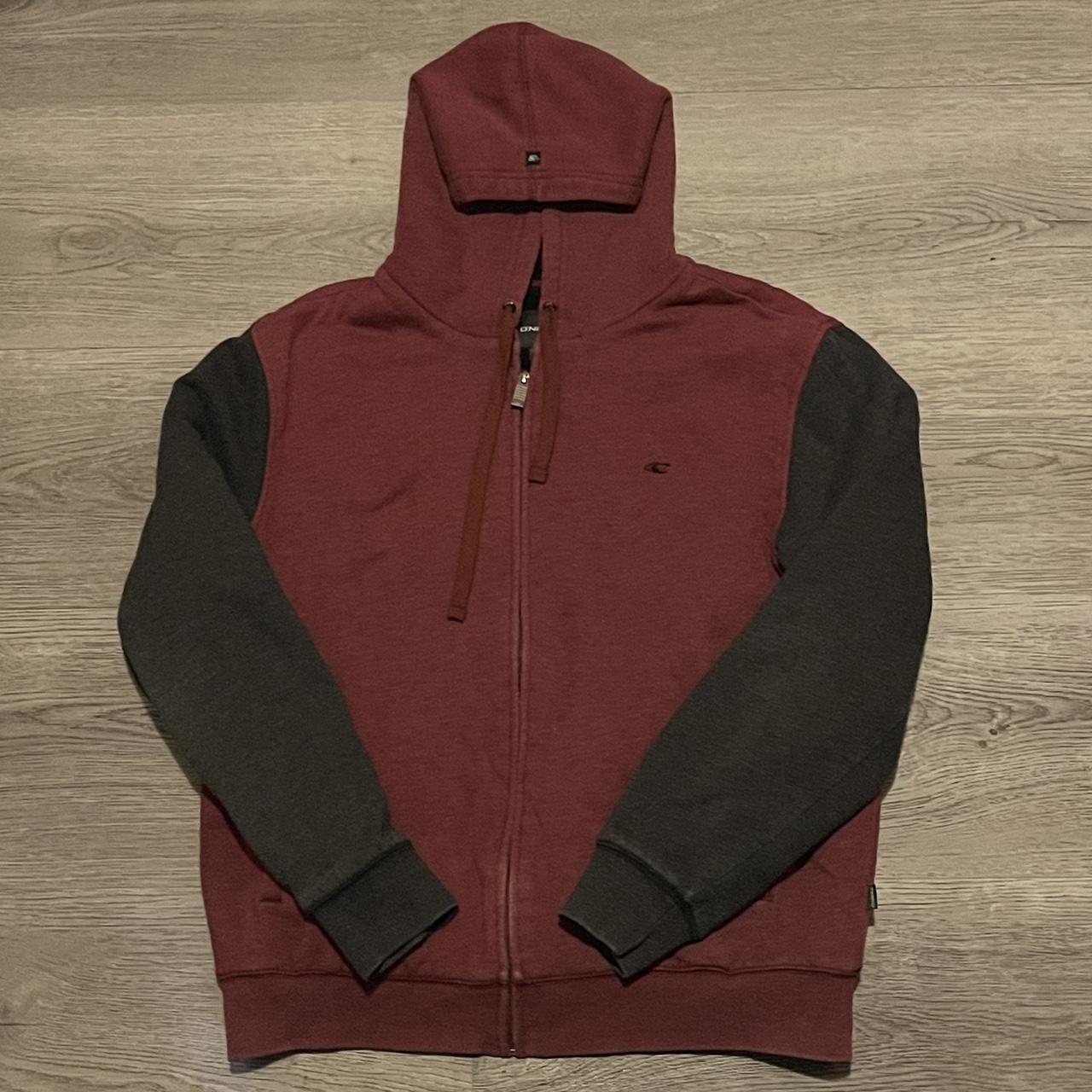 O'Neill Men's Burgundy and Red Hoodie