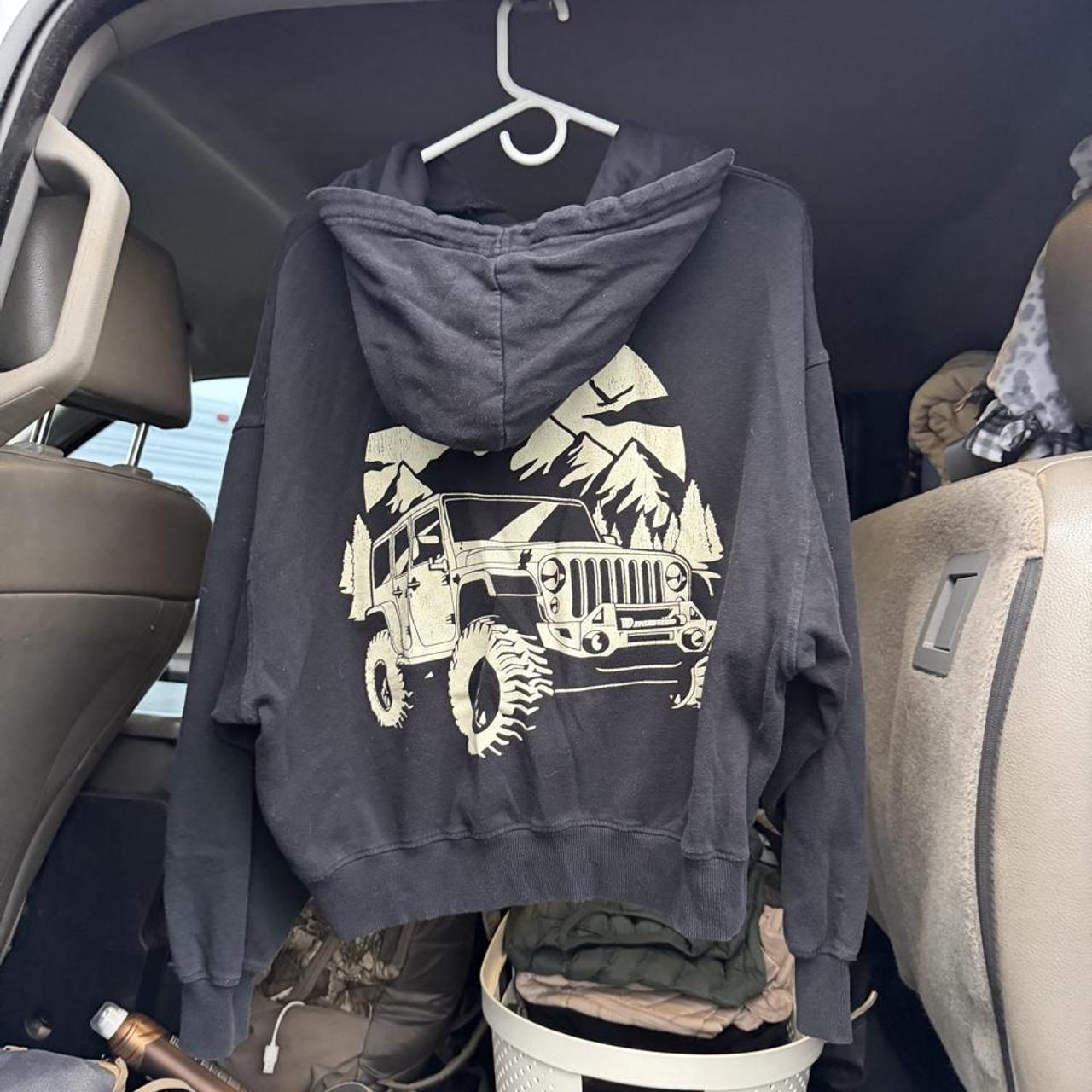 Jeep women's black hoodie
