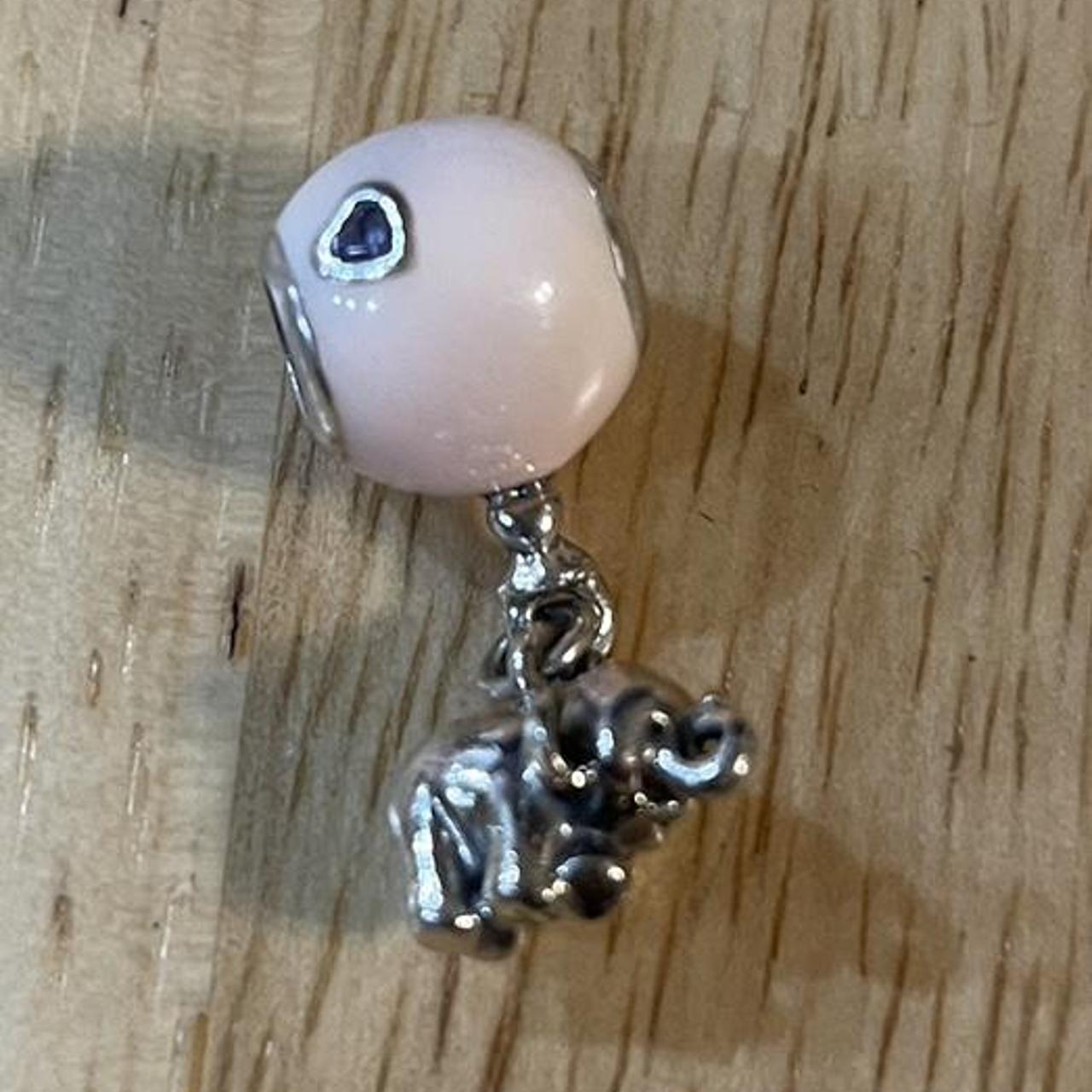 Pandora retired baby and mommy elephant charm,