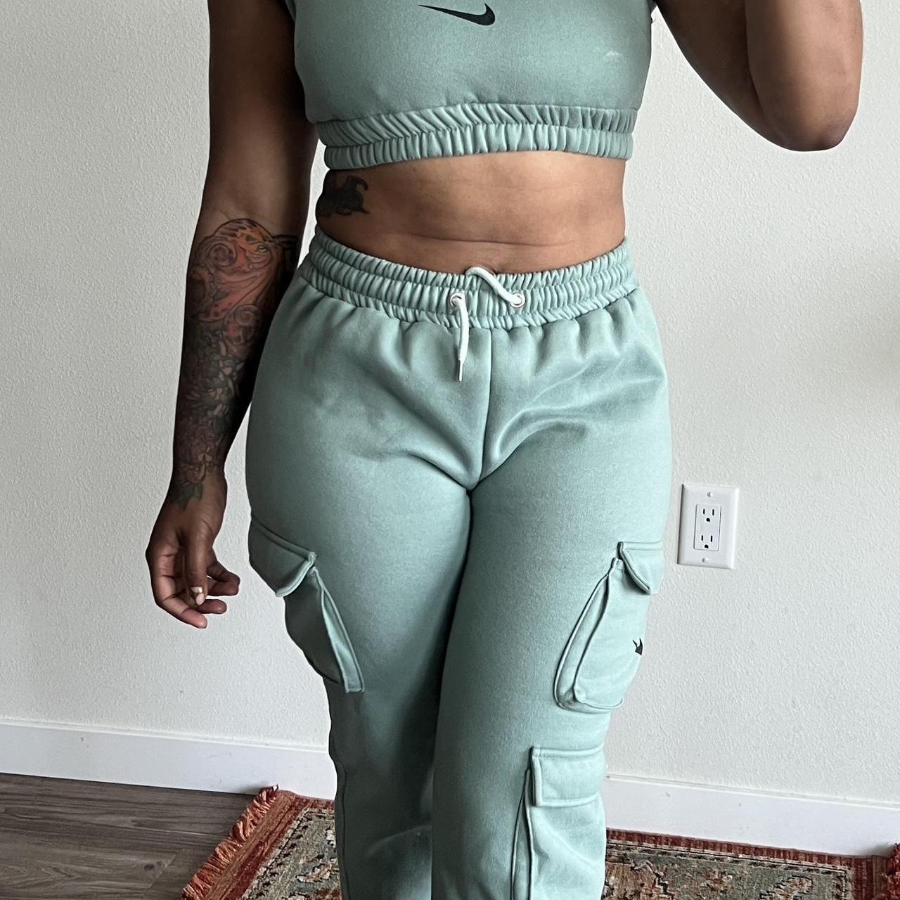 nike high waisted jogger set