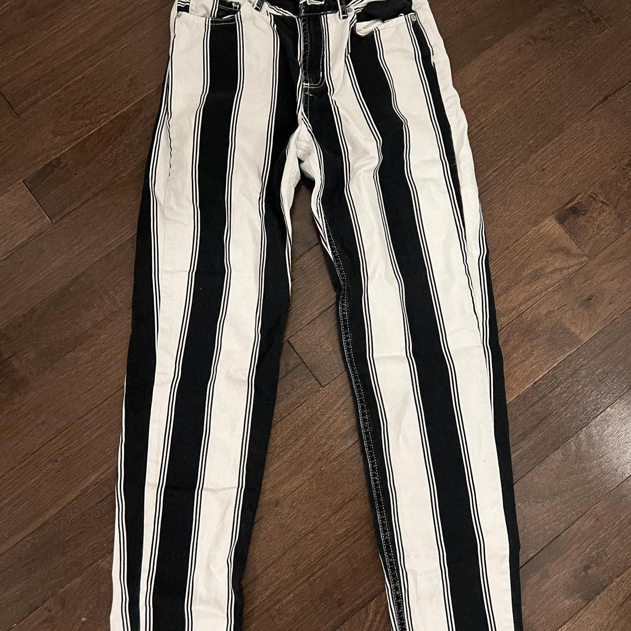 Black and White Striped BDG Mom Jeans! Depop