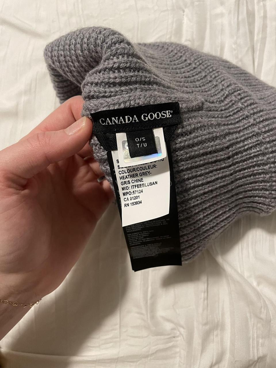 Canada Goose Hat Heather Gray, One size Style: Rib... - Depop