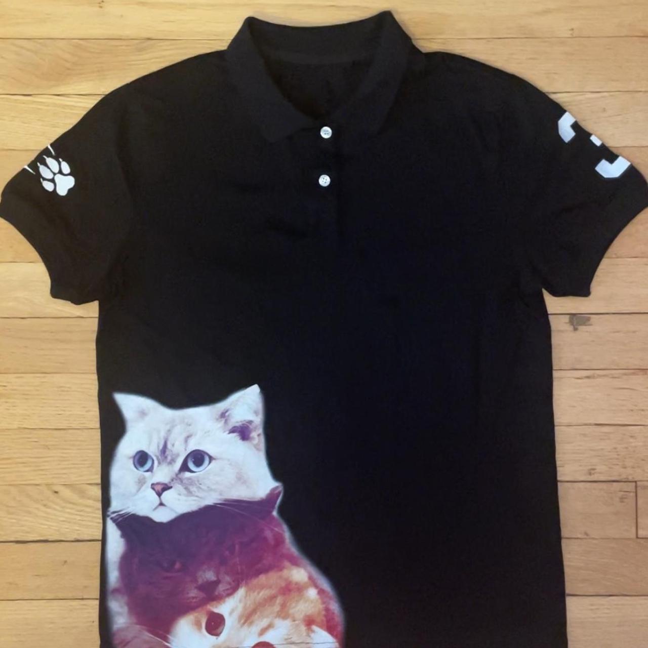 black cat chief keef polo - Depop