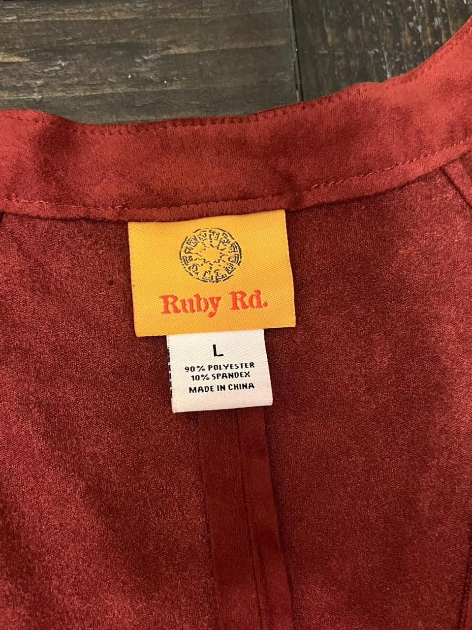 Ruby Rd. Women's Top - Red/Burgundy - L – Ruby Rd… - image 2