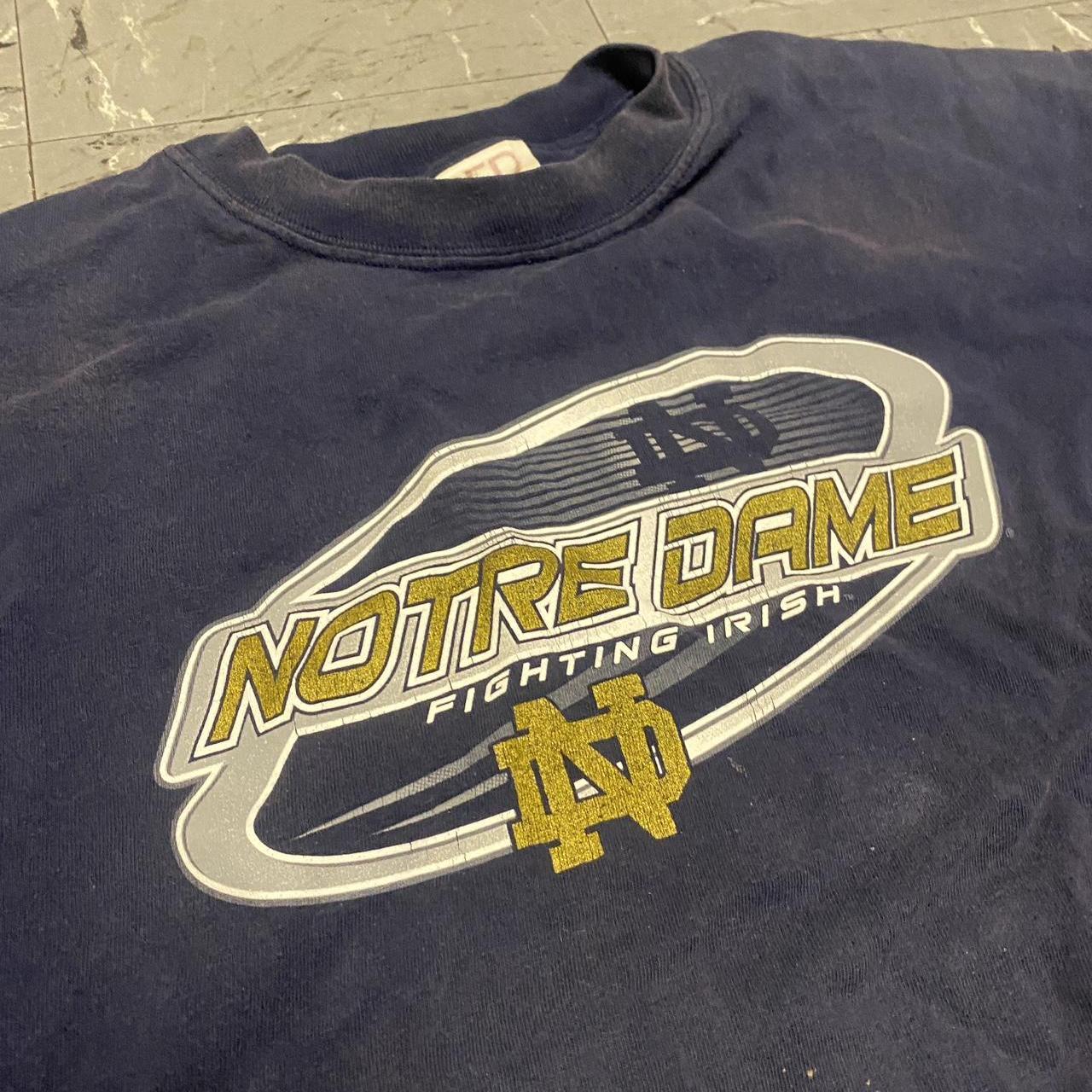 Vintage made in USA notre dame shirt Nice fade, a... - Depop