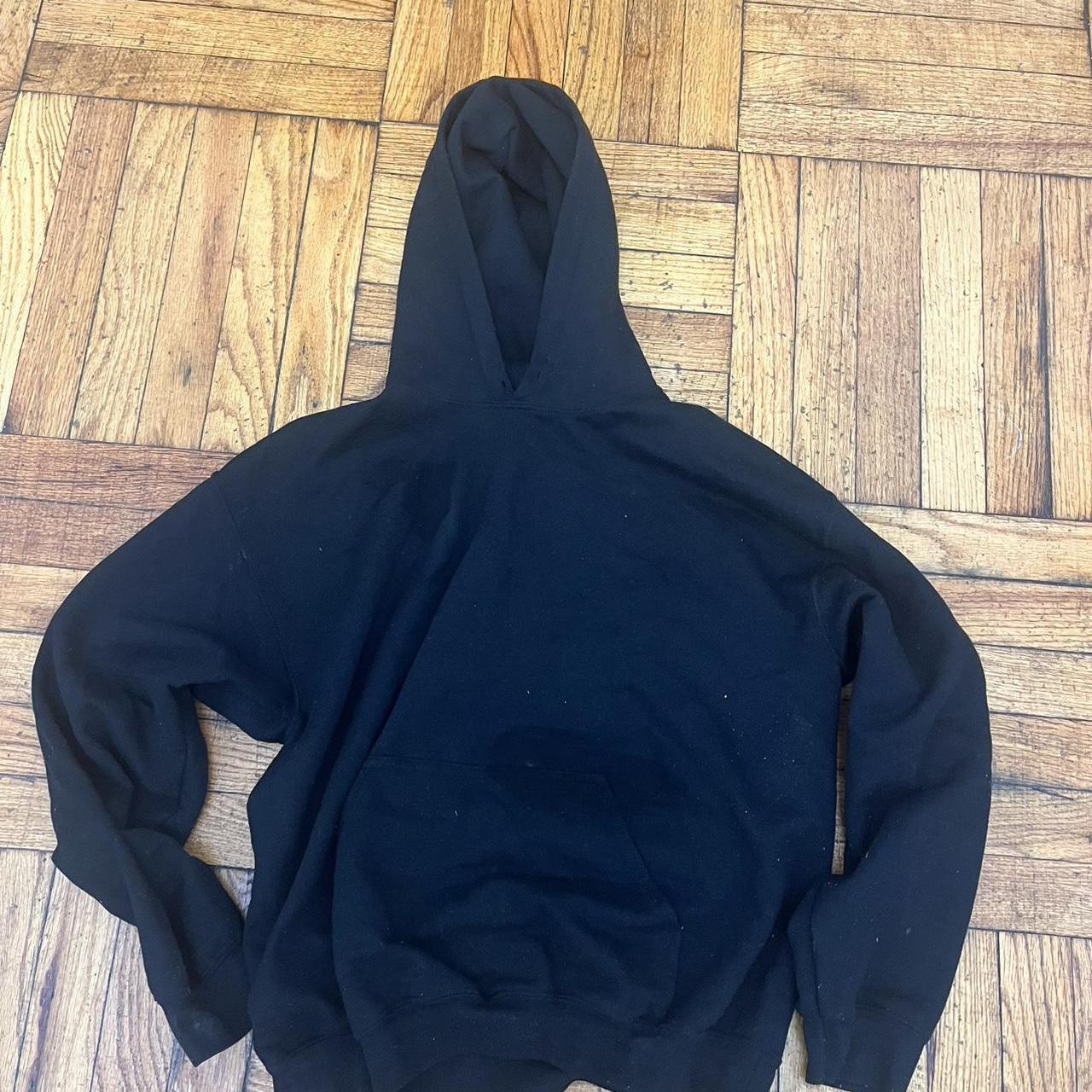 blank black hoodie - Depop