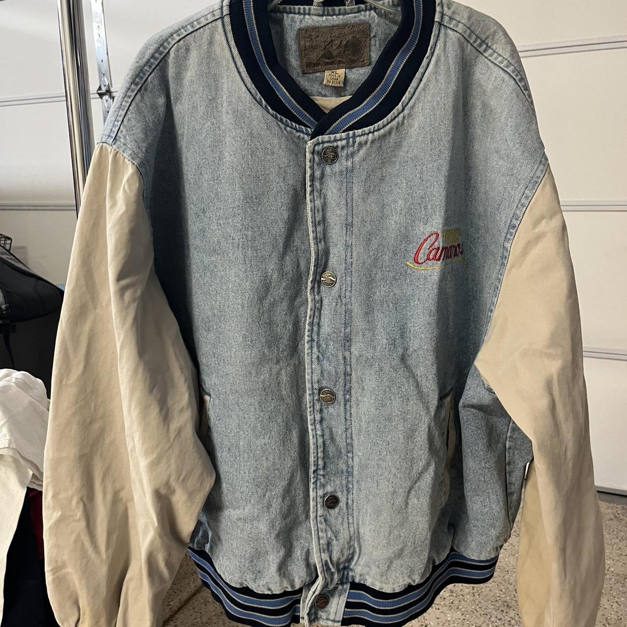 Denim jacket-y2k - Depop