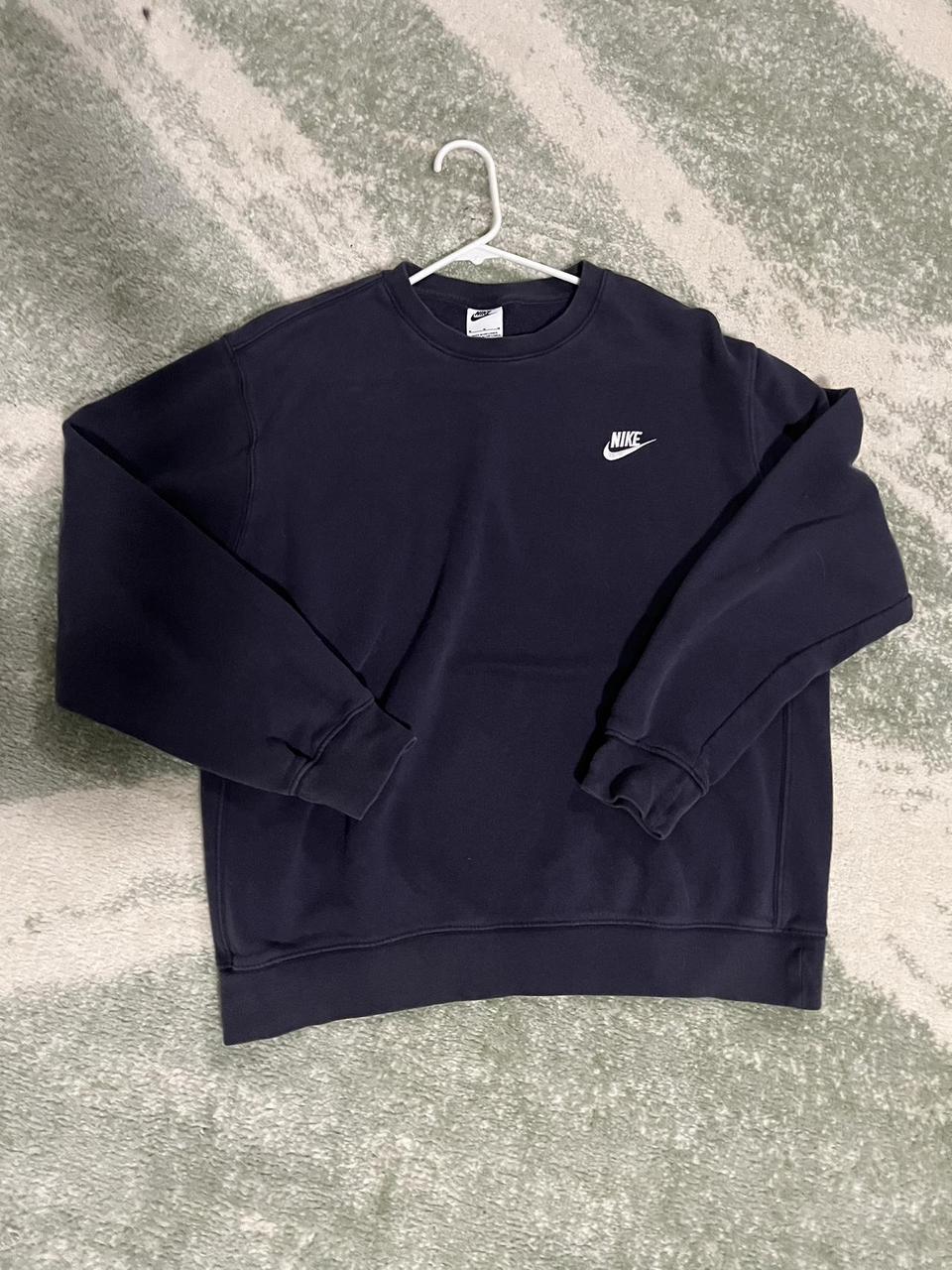 Medium Purple crew neck NIKE #sportswear... - Depop