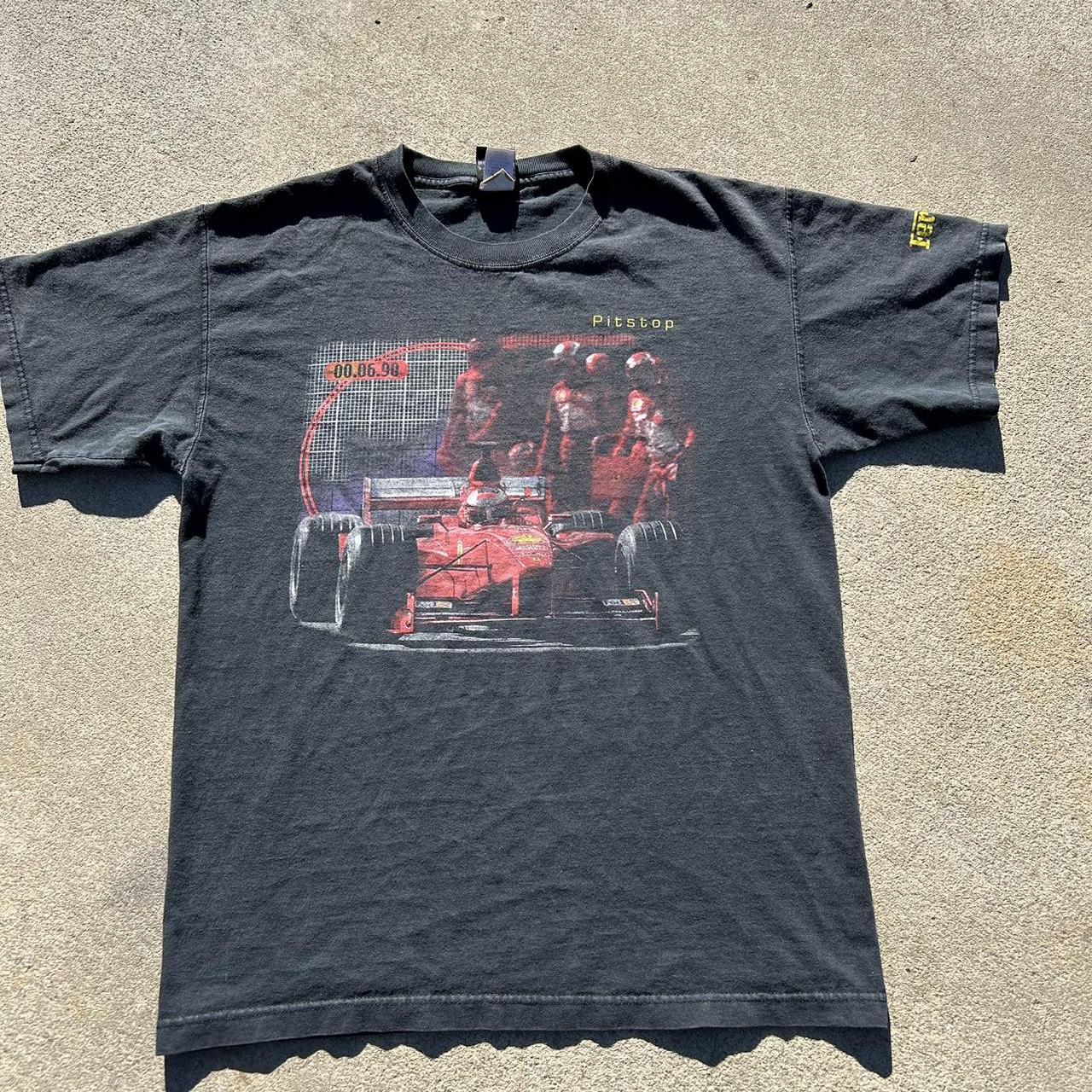 Vintage 1999 Ferrari tee size large (Fits like an... - Depop