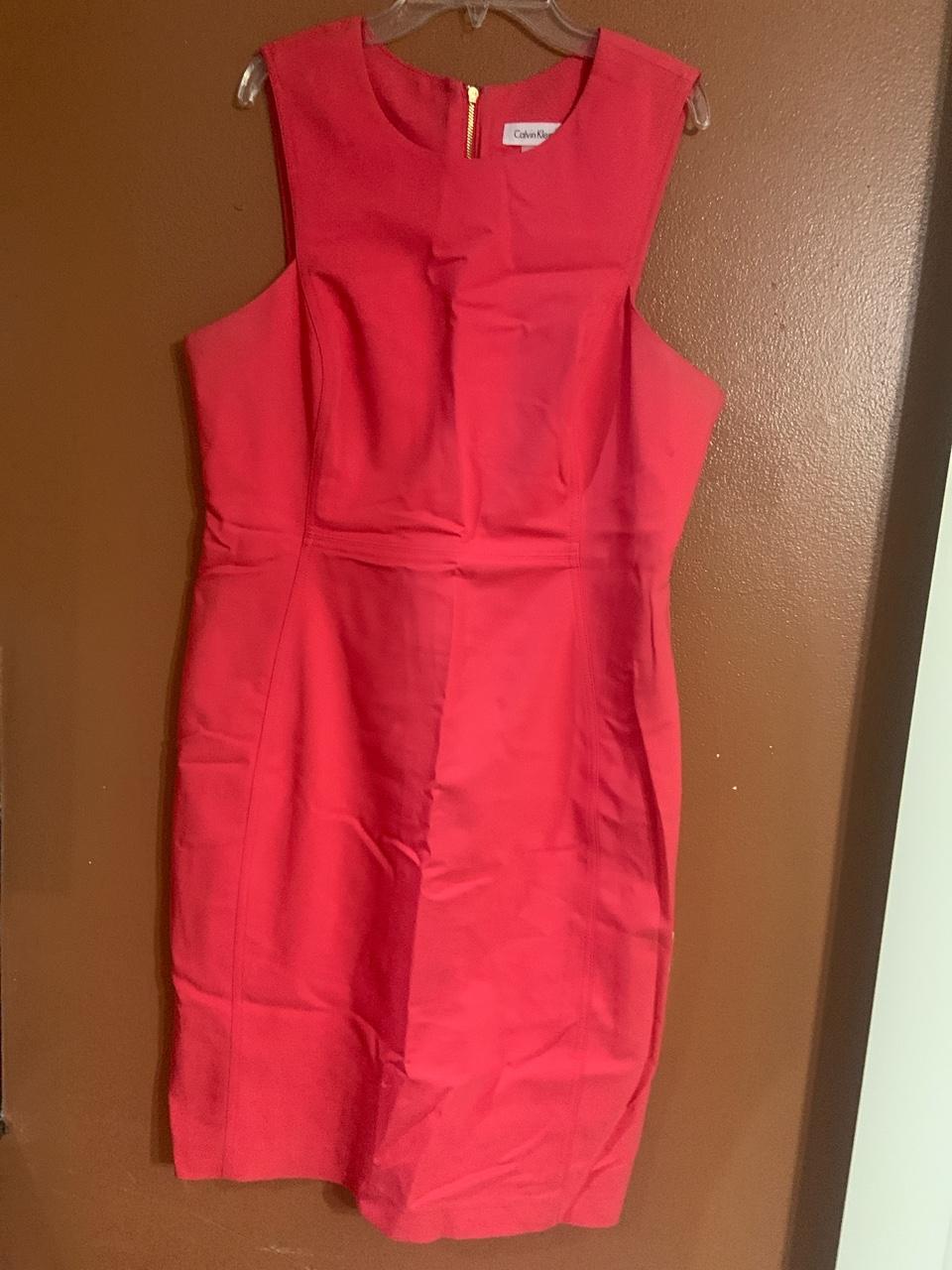 Calvin klein peach dress best sale