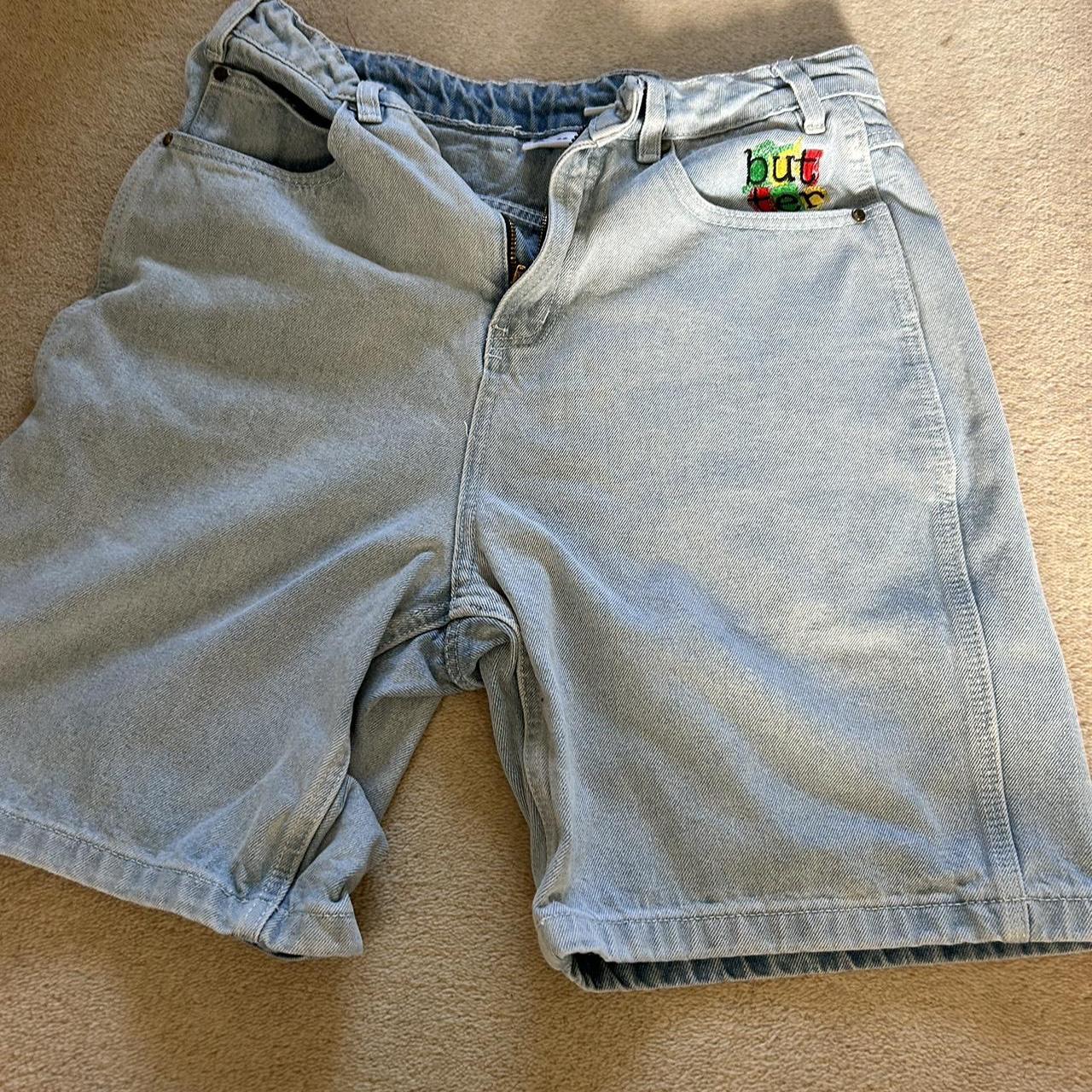 Butter Jorts/baggy denim shorts Slight damage on... Depop