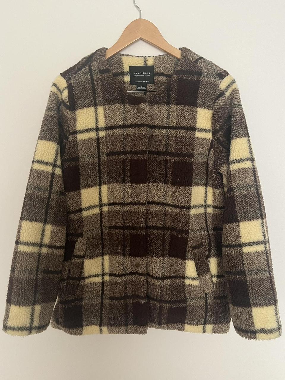 Sanctuary Sherpa sold Plaid Coat