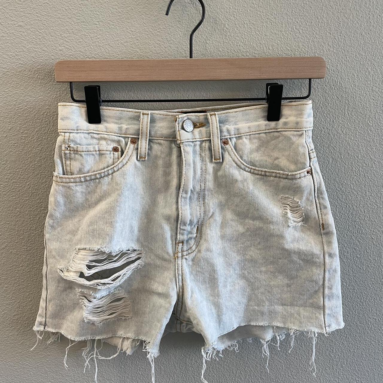BDG girlfriend high-rise distressed light wash Depop