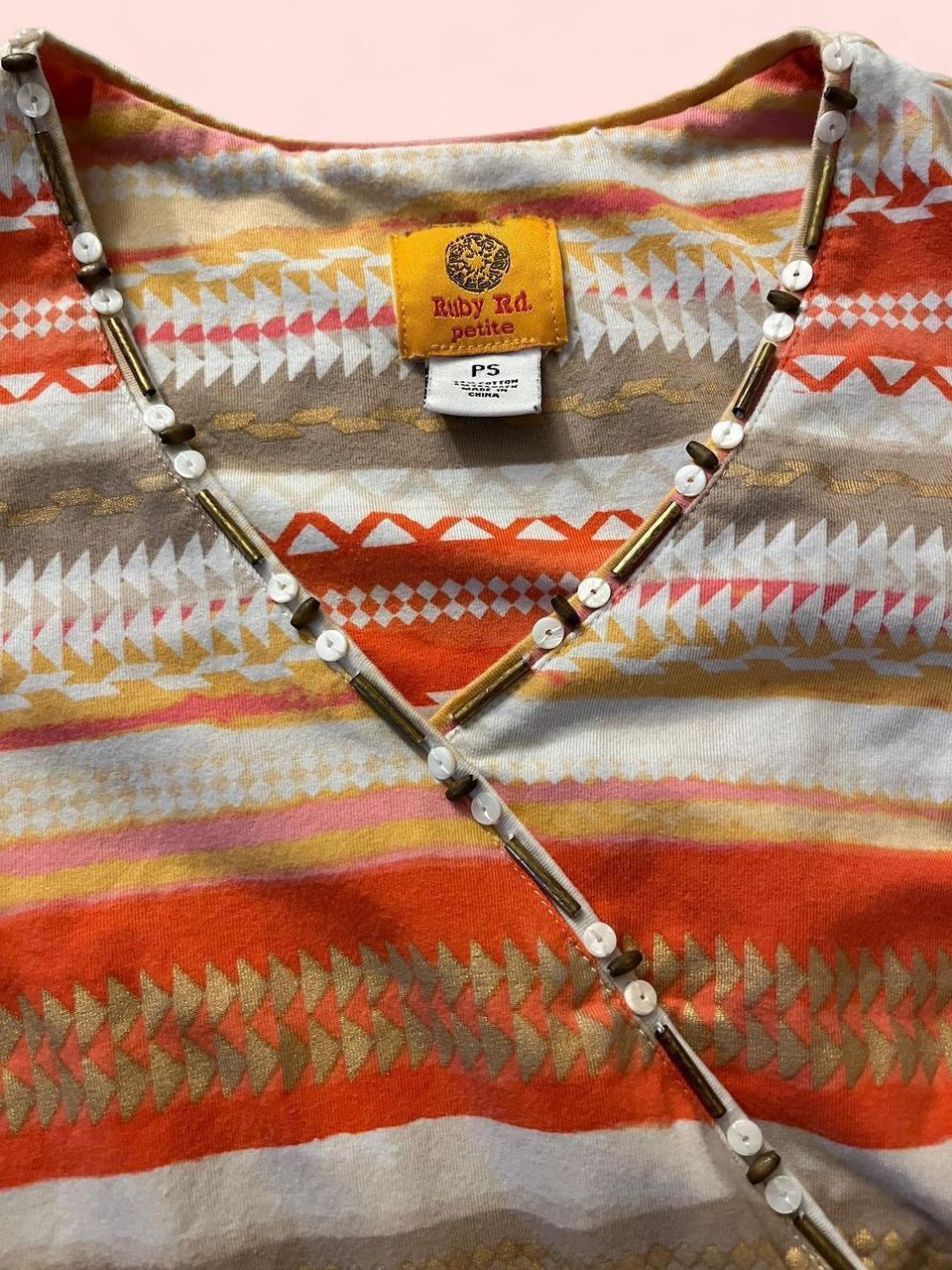 Ruby Rd. Women's Blouse - Multi/Orange - S – ruby… - image 2