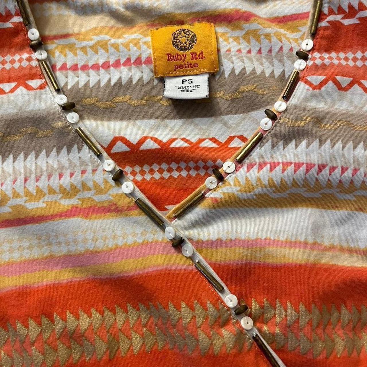 Ruby Rd. Women's Blouse - Multi/Orange - S – ruby… - image 2