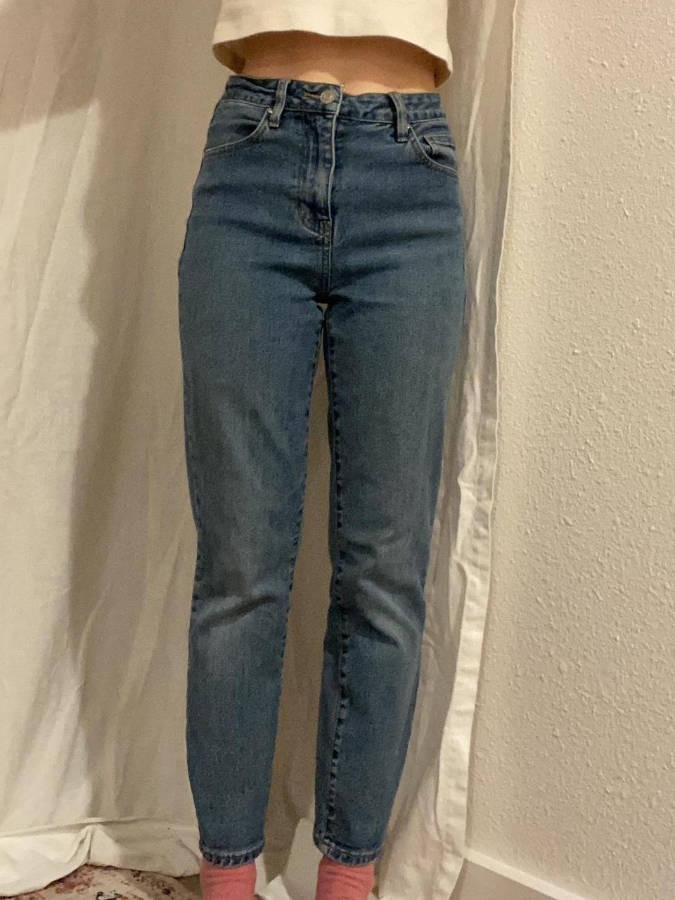 PacSun Women's Jeans Blue/Navy 24 – Mid rise PacSun mom jeans