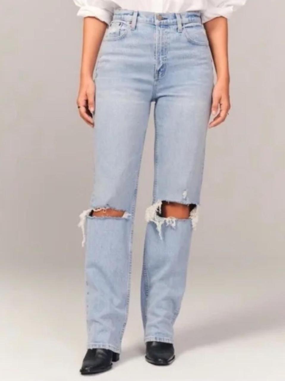 Abercrombie & Fitch Women's High waisted Distress… - image 1