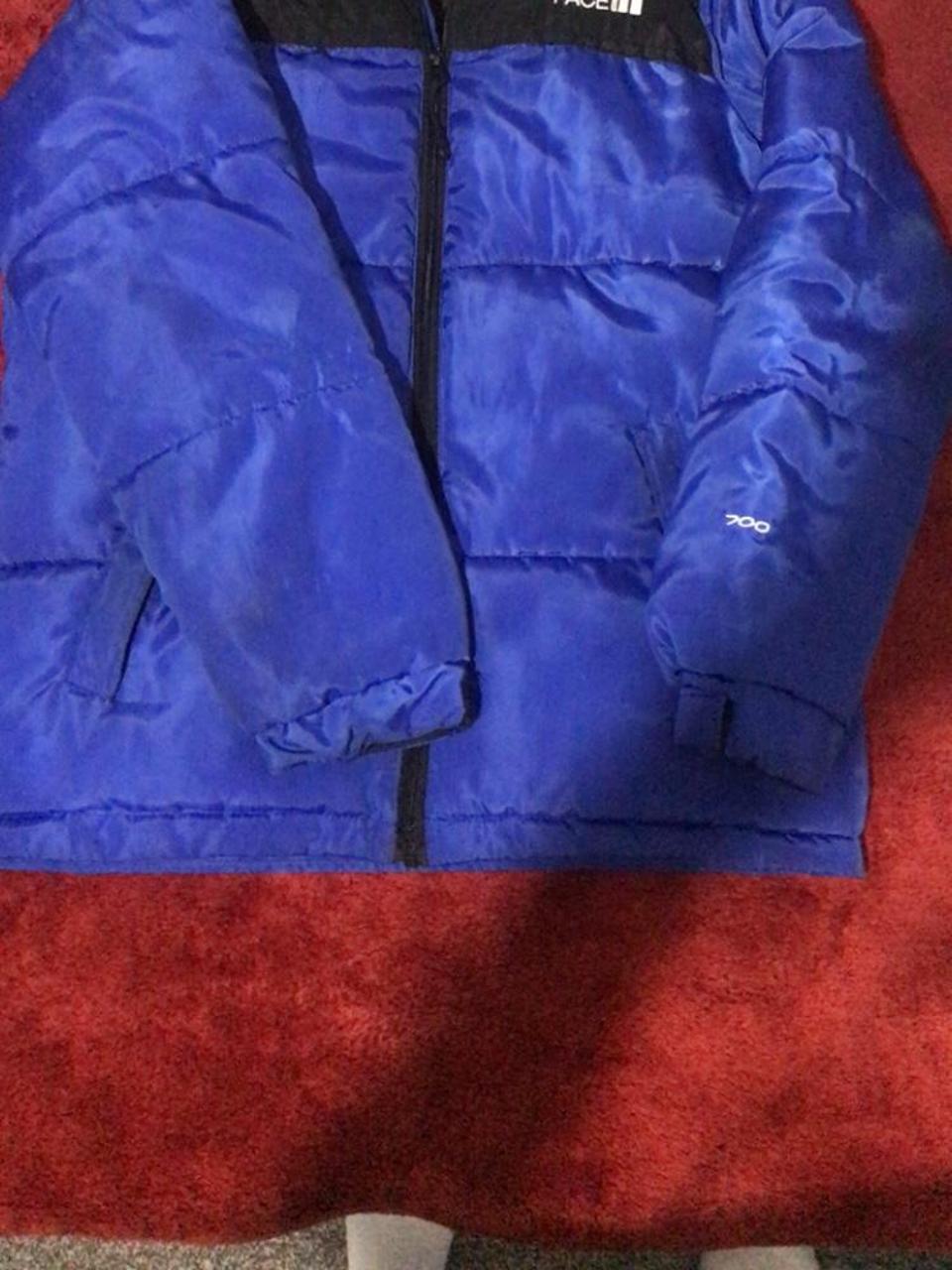 Blue north face puffer - Depop