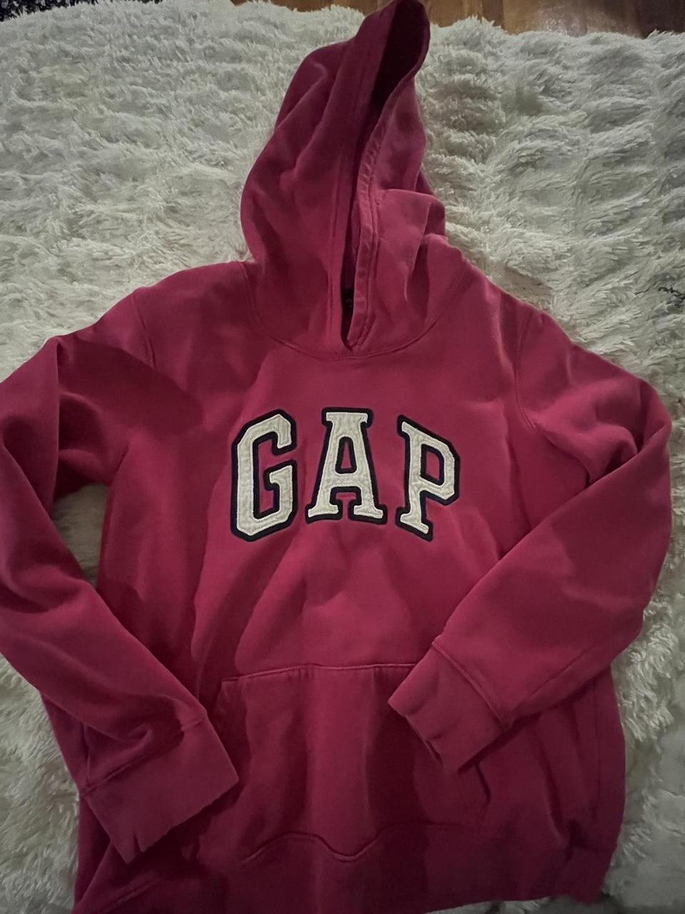 pink gap hoodie size : small #gap #hoodie #comfy... - Depop