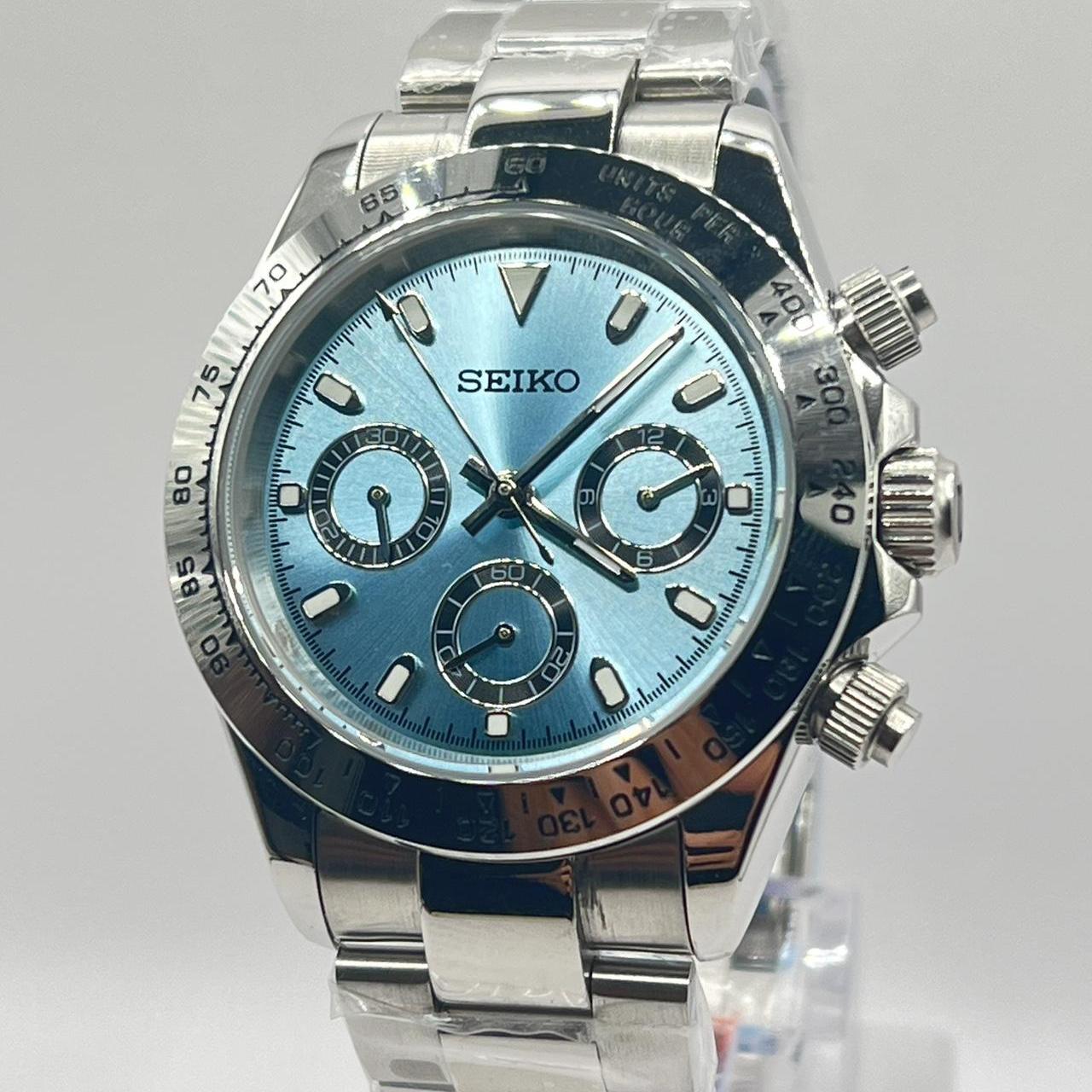 デイトナ アイスブルー MOD VK63 Daytona Mod – VK63 Ice Blue Seiko