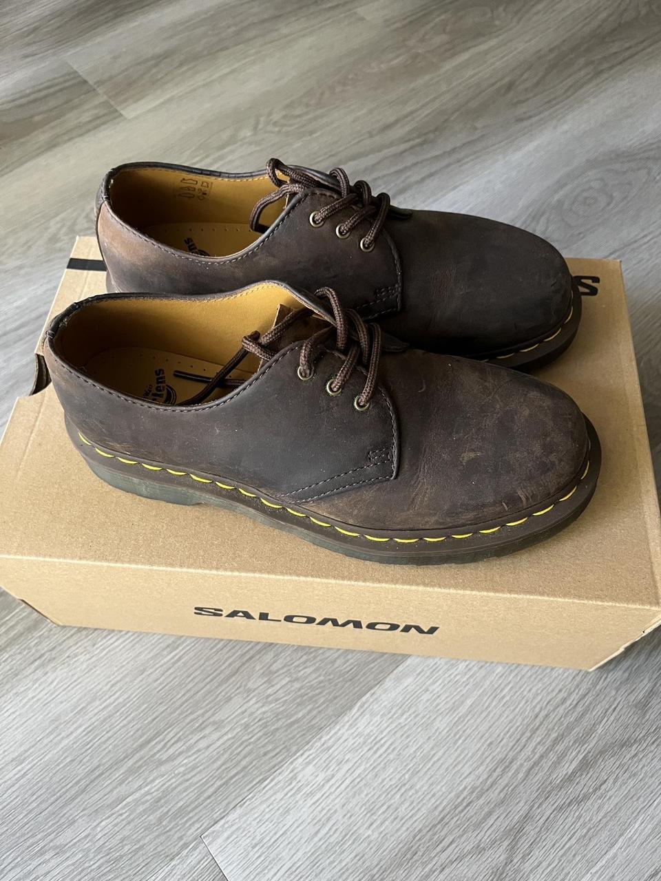 Zapatos Oxford Dr. Martens 1461 Crazy Horse Para Hombre - Cuero Marrón Envejecido