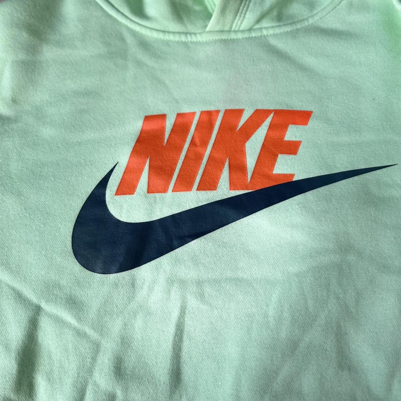 orange and green nike hoodie