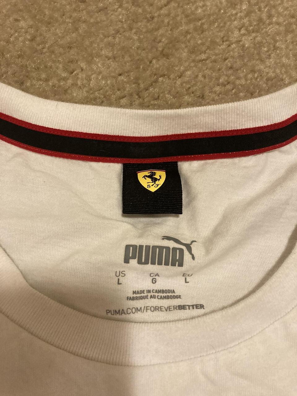 Ferrari Men's White T-shirt (3)