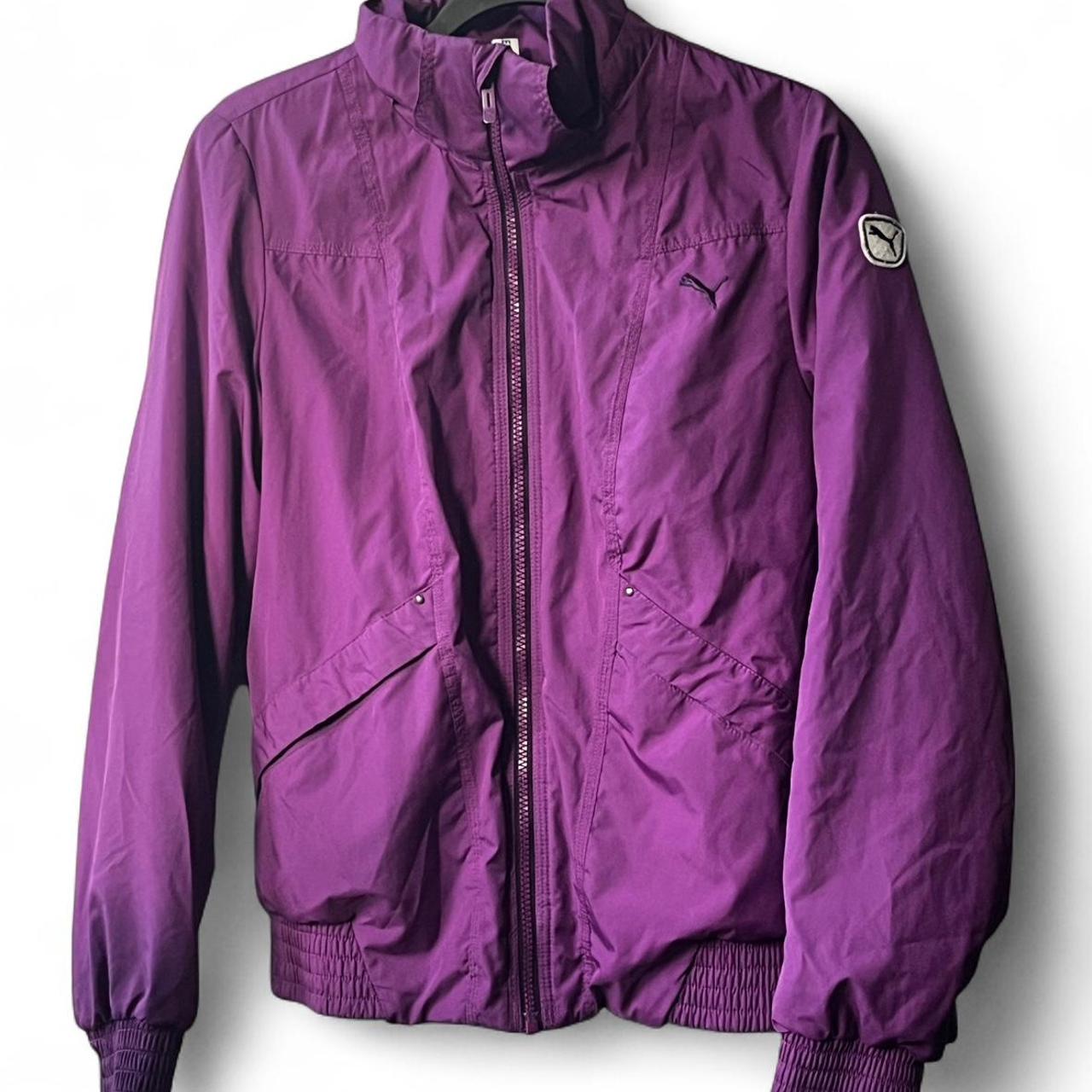 003 The cutest Purple Puma bomber jacket!! No Depop
