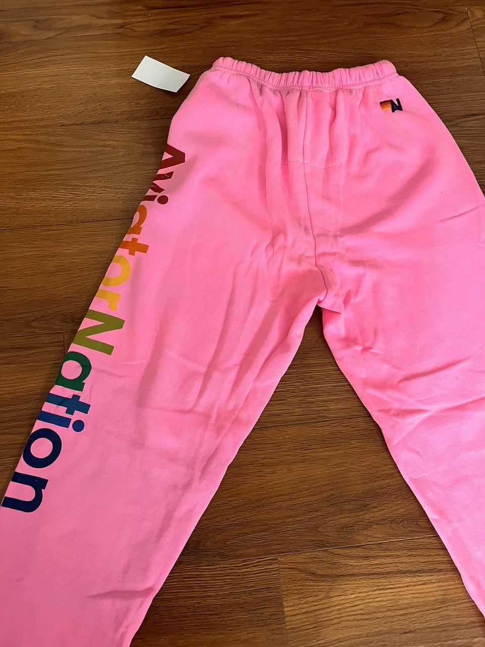 Aviator Nation Women's Pink Joggers-tracksuits (4)