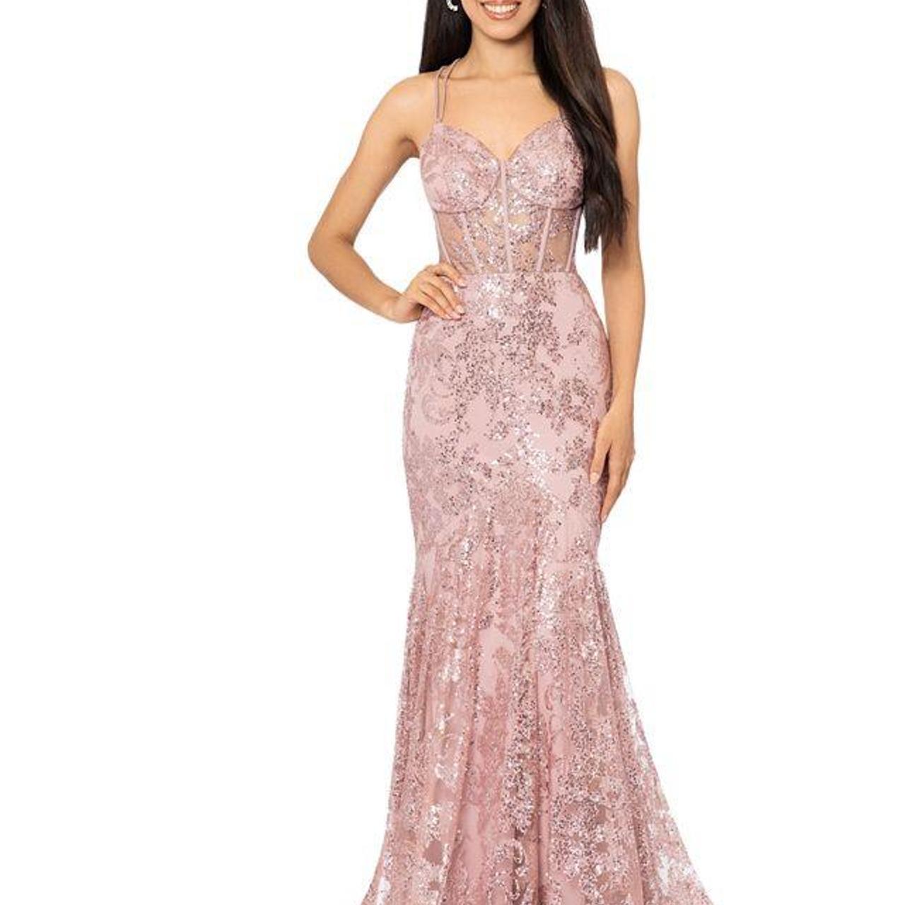 Prom Dress Macy's Pink Lace Dress Prom Dresses Macys Peach
