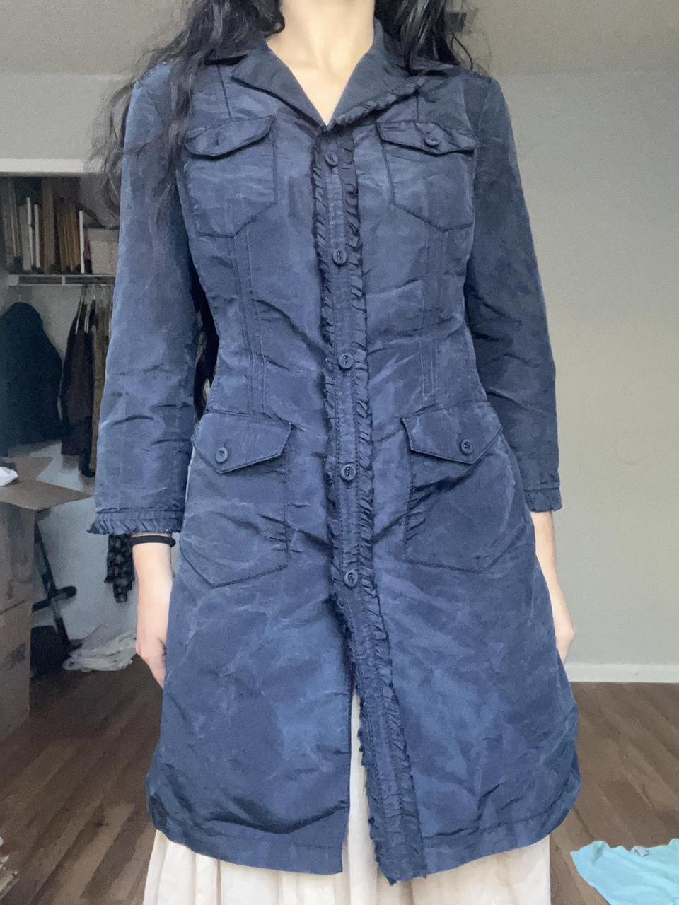 Prada Women's Trench - Navy/Blue - S – Navy blue … - image 1