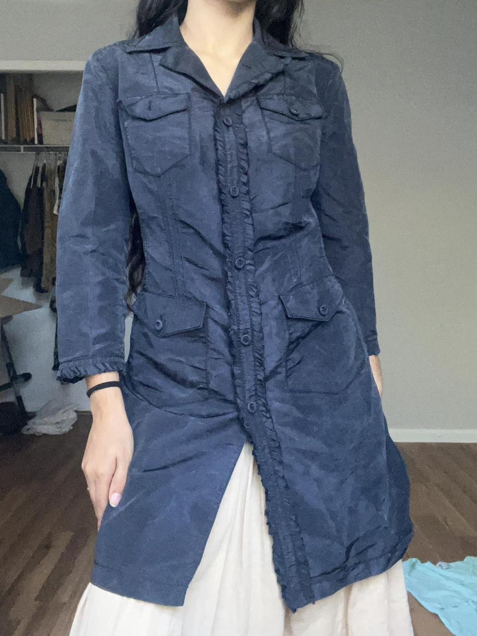 Prada Women's Trench - Navy/Blue - S – Navy blue … - image 4