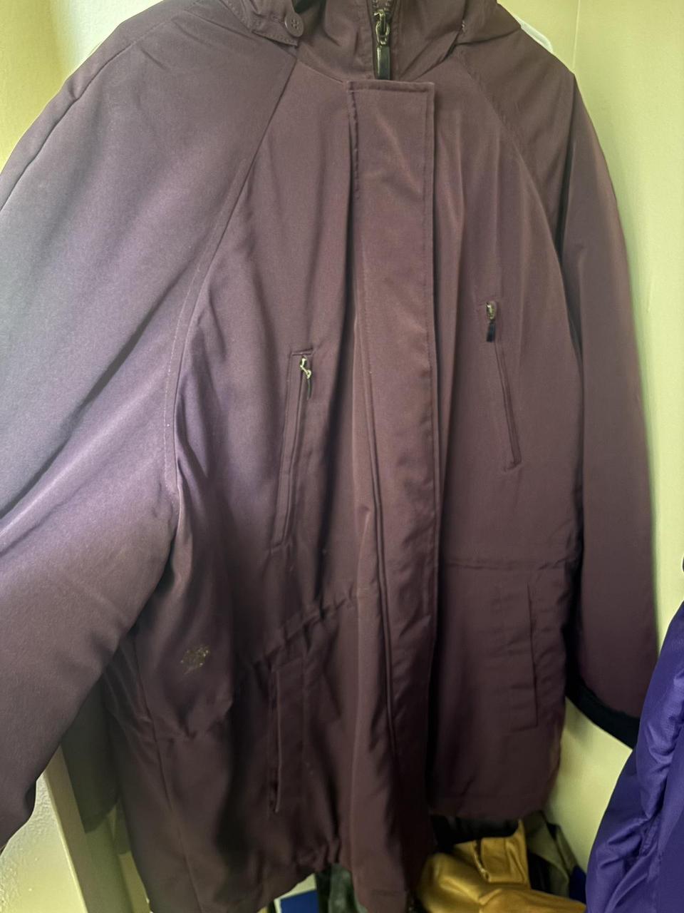 Basic Editions Women's Jacket - Purple/Burgundy -… - image 1