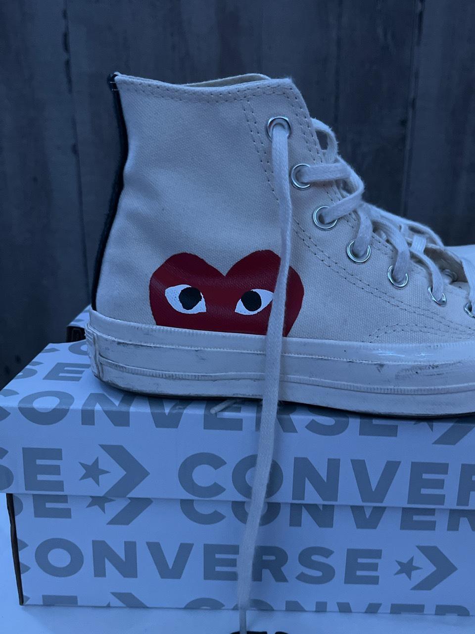 comme des garcons converse uk size 3