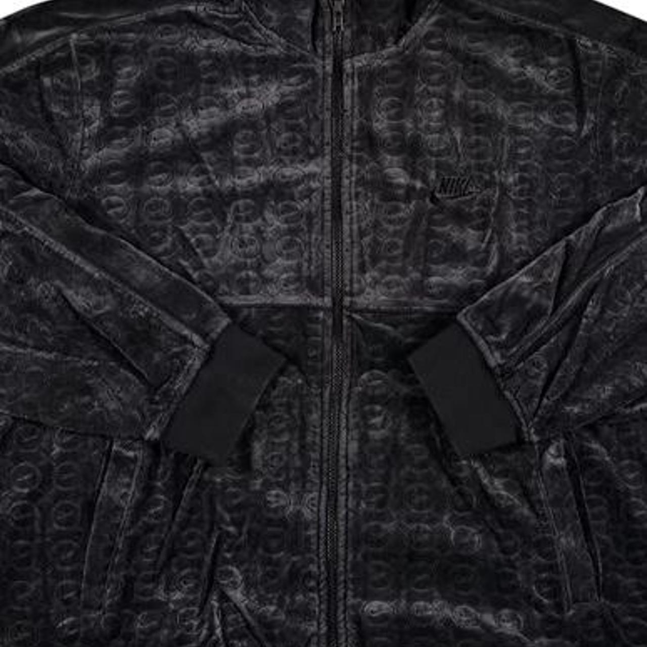 supreme nike velour track jacket black