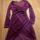No comment women's burgundy and red dress