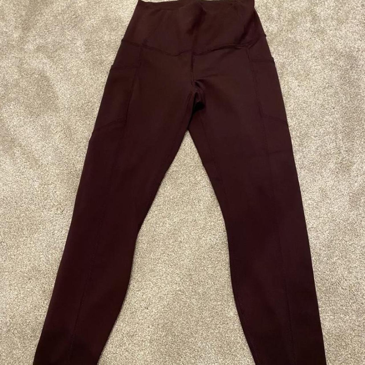 Yogalicious LUX Capri Legging Size XS Wine/Burgundy - Depop