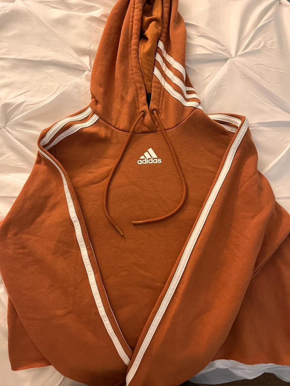 Orange Adidas Cropped Hoodie Size XS Only worn. Depop