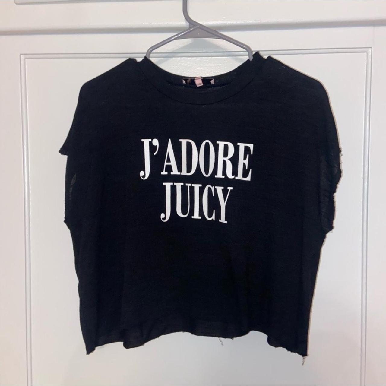 海外限定【JUICY COUTURE】J'Adore Couture Tシャツ スリム 白 