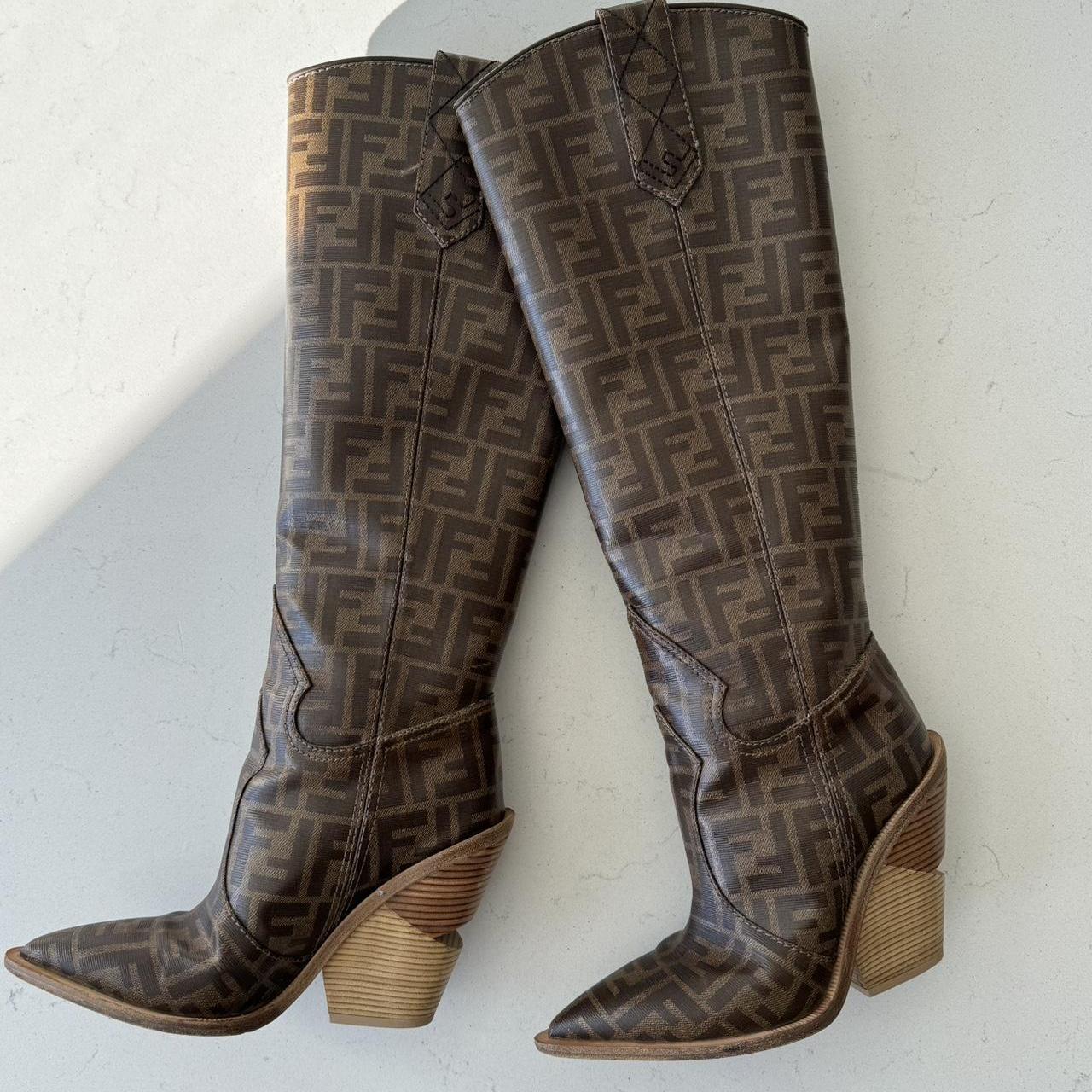 Fendi tall western on sale boots